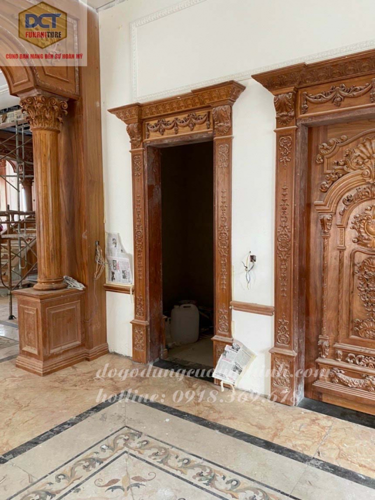 bộ cửa phòng cổ điển cao câp